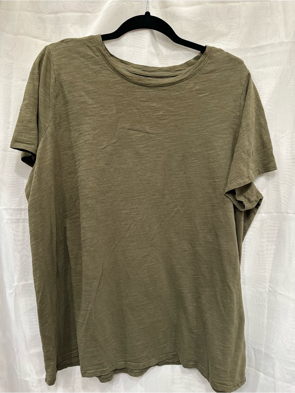 Sonoma Olive Green Short Sleeve Crewneck Everyday Tee